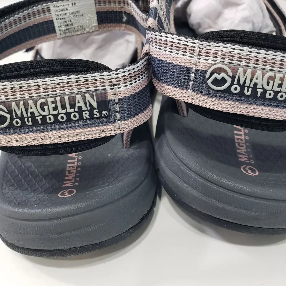 NEW Magellan Outdoor Women's Sandals, Pink, Grey, Black, Size 8 B